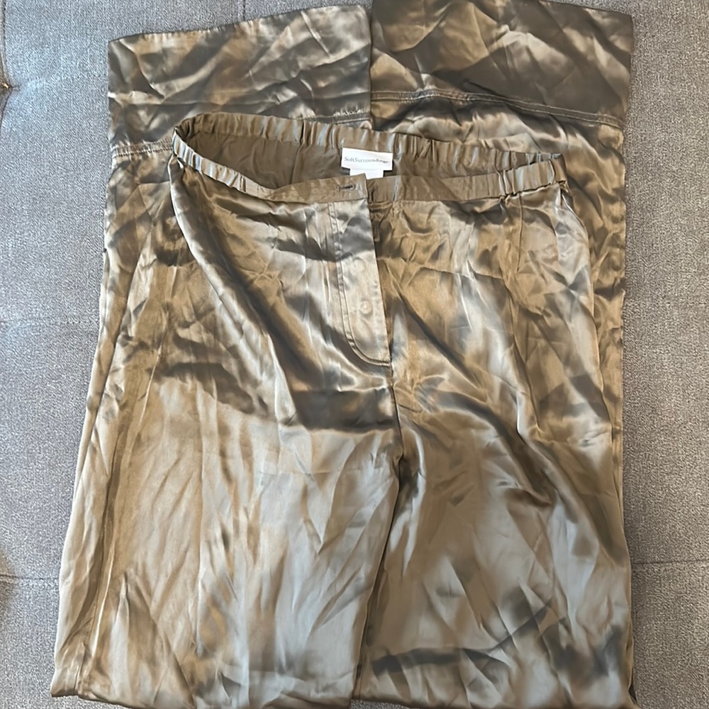 Soft Surroundings Size Small Tall Silk Pant NWT